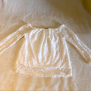 Off the shoulder lace top